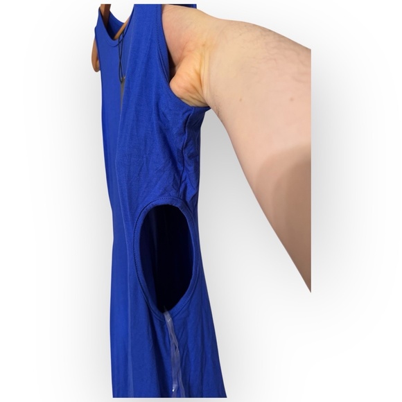 NWT See You Monday Cut-Out Midi Dress Women’s XL Blue Sleeveless A-Line 734 - Picture 6 of 16